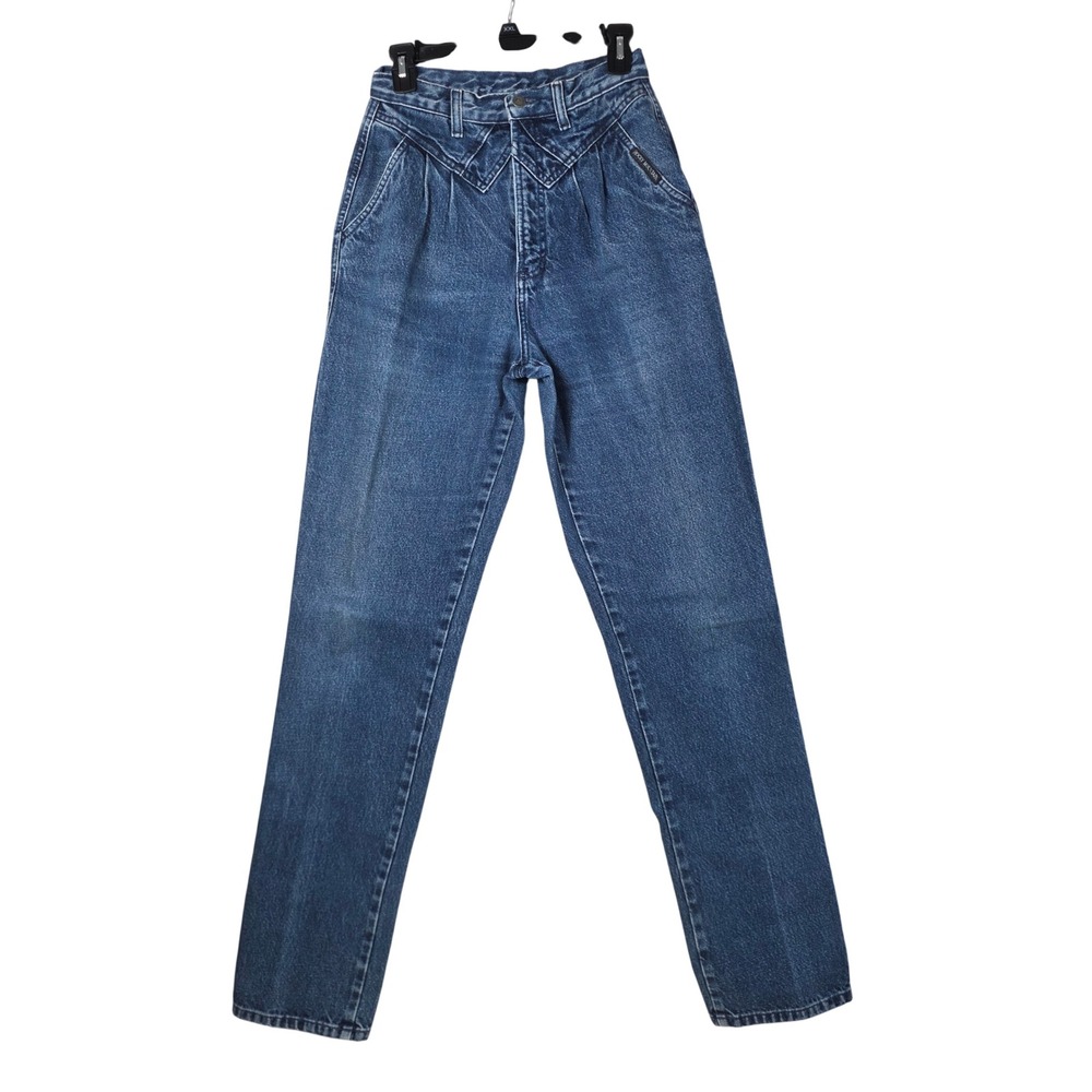 Rocky Mountain Western Jeans High Waisted Yoke Blue Sz 9/10 VTG Cowgirl 90s USA